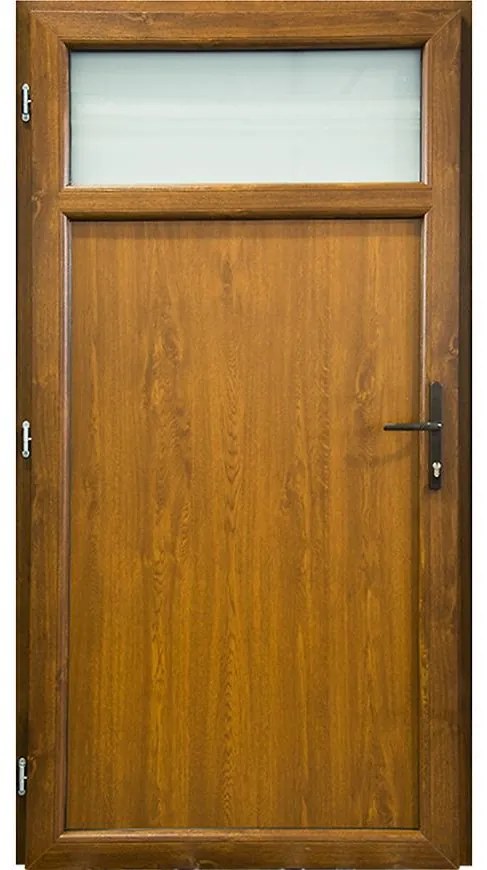 Dvere vchodové Easy Eco D17 90L zlatý dub