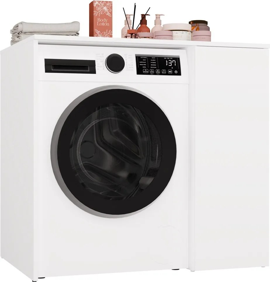 Koupelnová skříňka na pračku Pola 95 cm bílá