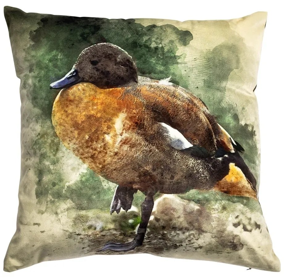 Zamatový vankúš divá kačka - 45 * 45 * 10cm