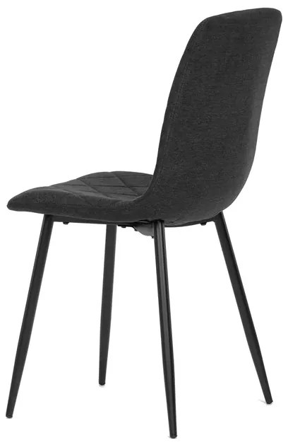 BONTEC Jedálenská stolička, čierna, látka, CT-283 BK2 Farba: Šedá