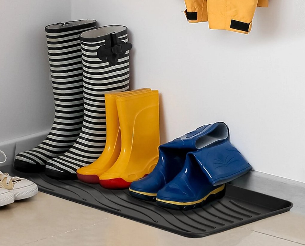 Odkvapkávač na topánky, podložka ANTI-DROPS XXL, antracit 78 x 38 cm