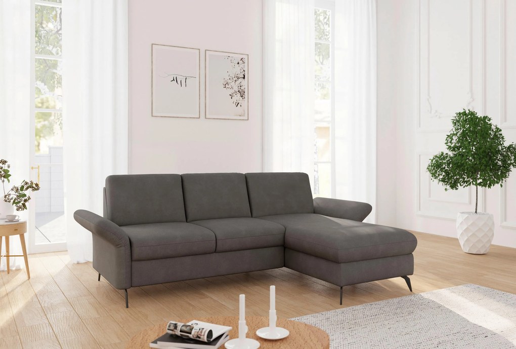 XXXLutz ROHOVÁ SEDAČKA, textil, grafitová Sit & More - Sedačky - 00014401613W