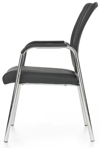 Jedálenská stolička KIVI, 1 ks, čierna