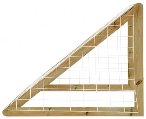 vidaXL Futbalová bránka so sieťou 120x80x60 cm impregnovaná borovica-