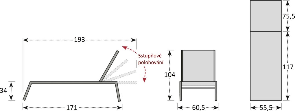 Doppler VENEDIG sivá