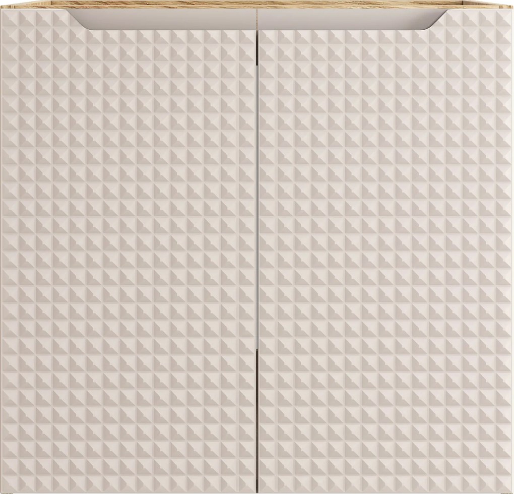 Comad Kúpeľňová skrinka pod umývadlo Luxor Beige 60 béžová/dub olejovaný