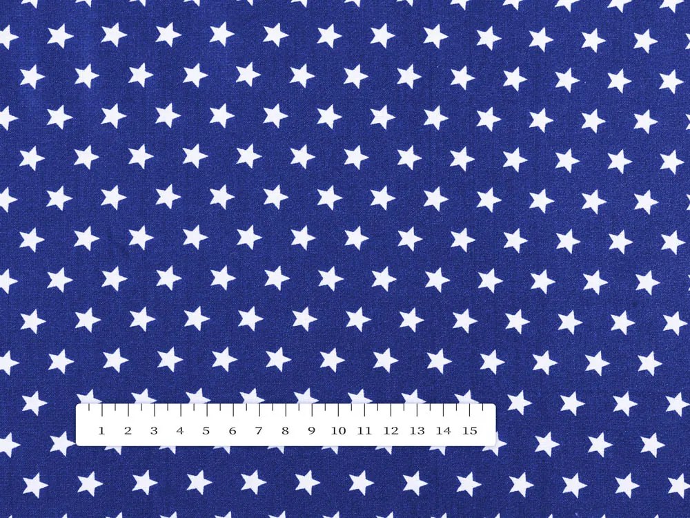 Biante Bavlnená obliečka na vankúš Sandra SA-352 Biele hviezdičky na modrom 45 x 45 cm