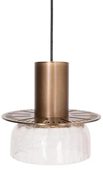 MAXLIGHT P0530 - LED Luster na lanku SIGNATURE LED/8W/230V pr. 15 cm mosadz/číra