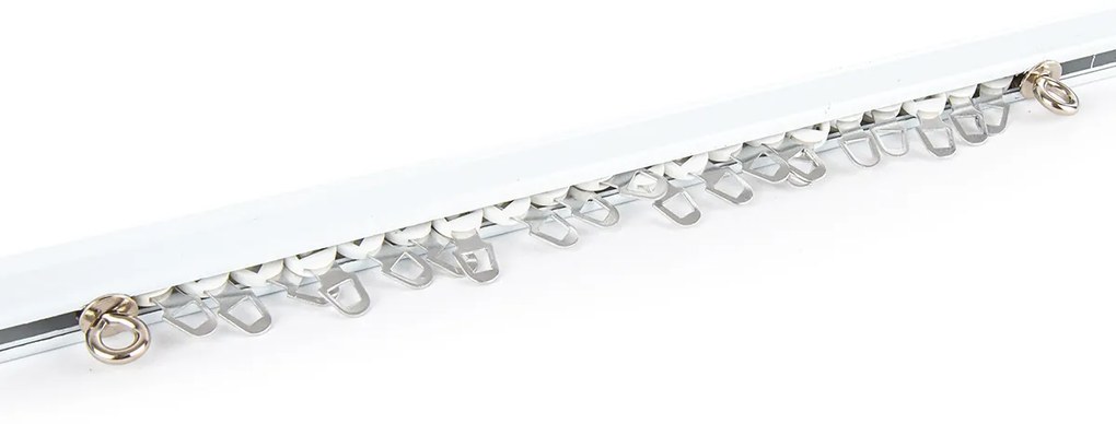 Gardinia Koľajnička U-Ext rozťažná komplet 110 - 200 cm, biela, 110 - 200 cm