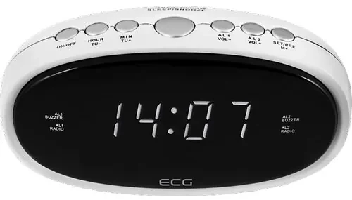 ECG RB 010 Digitálny rádiobudík, biela