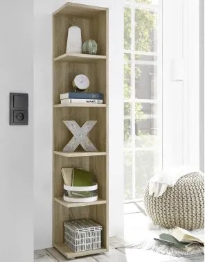 Rohový regál Corner Light, dub sonoma%