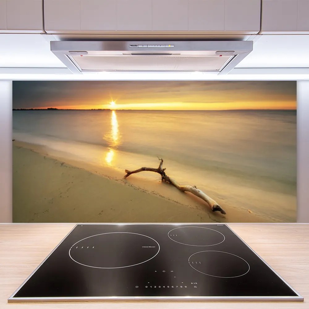 Sklenený obklad Do kuchyne Oceán pláž príroda 125x50 cm