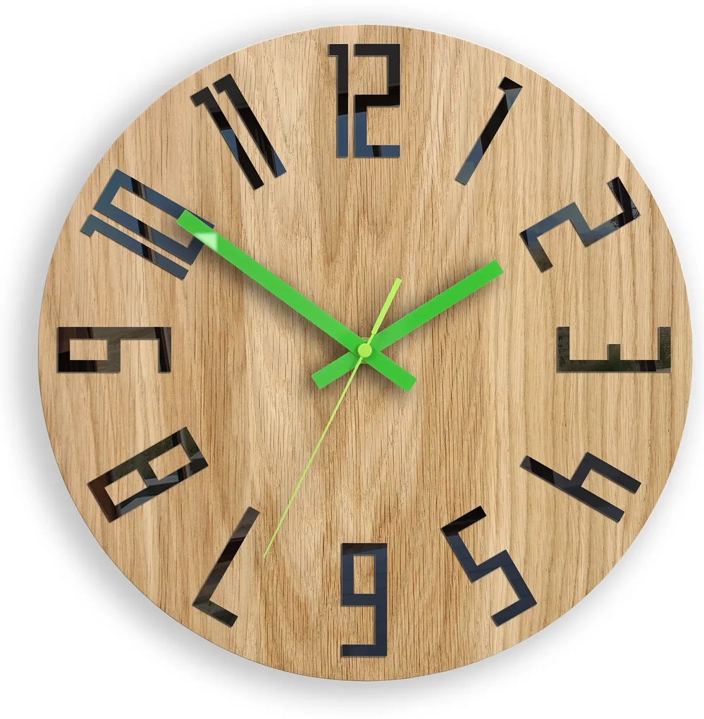 Dřevěné nástěnné hodiny Slim 33 cm - výber z 10 prevedení