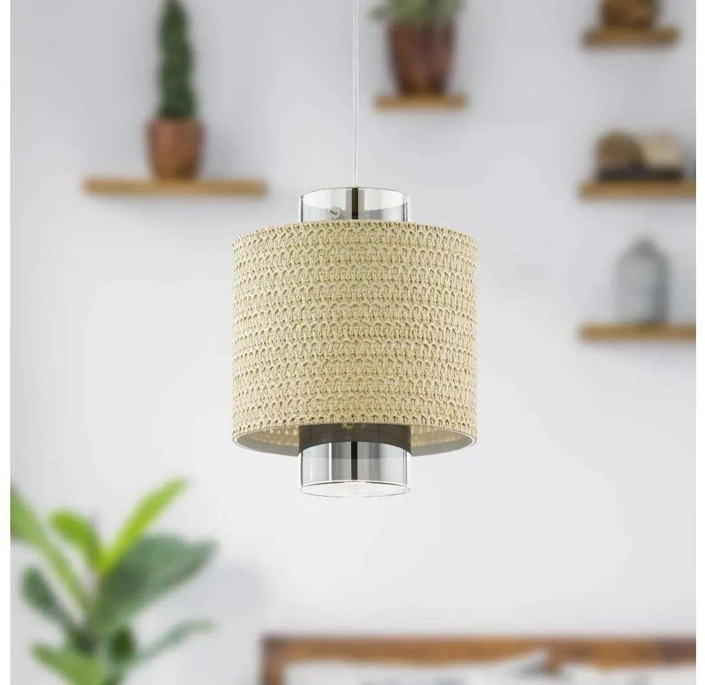 Eglo 43393 - Luster na lanku MEDIOUNA 1xE27/40W/230V