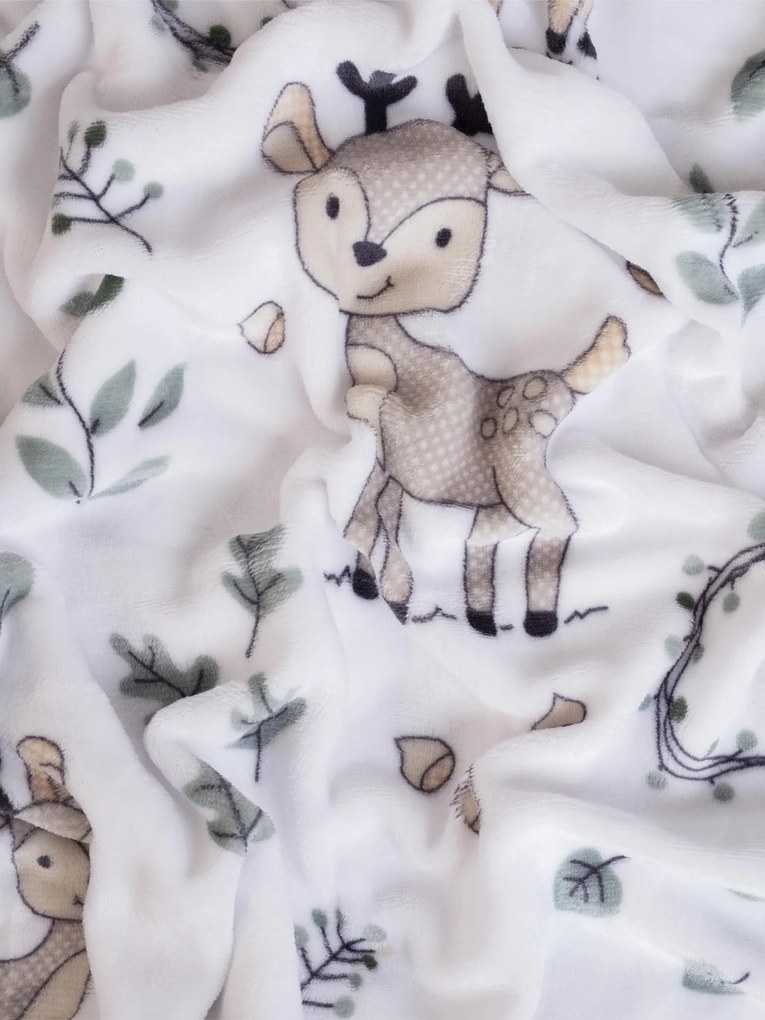 Obliečky mikroplyš do postielky Exclusive – Bambi 100 × 135 cm, 40 x 60 cm