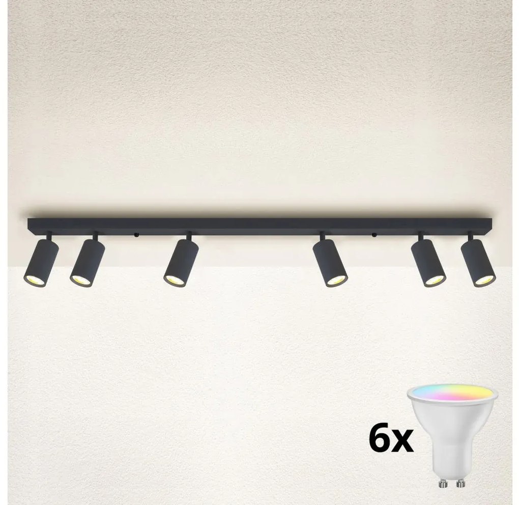 Brilagi - LED Stmievateľné bodové svietidlo SELE 6xGU10/6,5W/230V antracit
