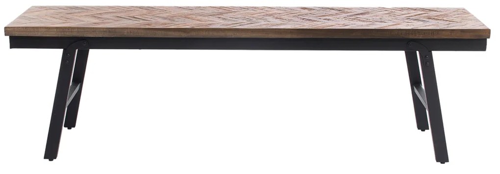 BAZAR BIZAR The Herringbone Bench - Black - 110 lavica