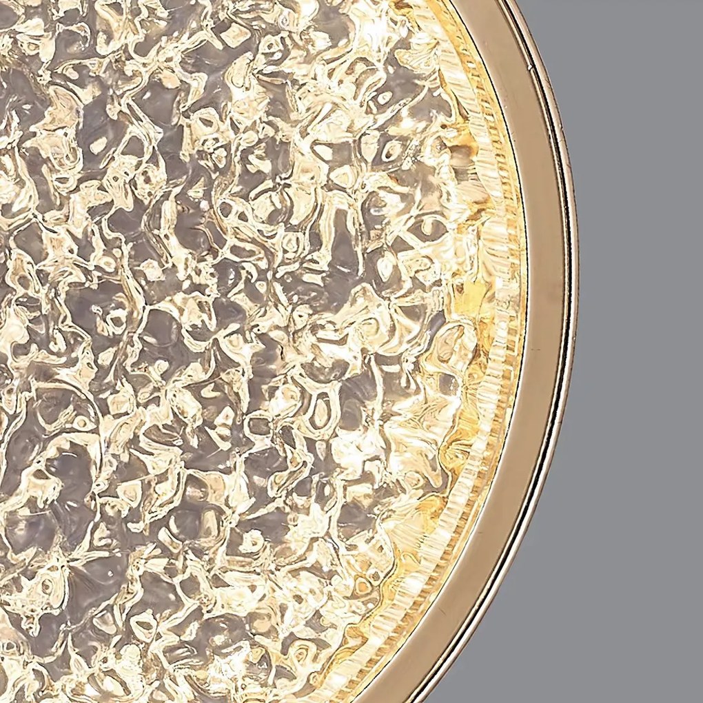 Toolight Rea, Krištáľový Závesný Luster LED G089-1CP Złota, OSW-09706