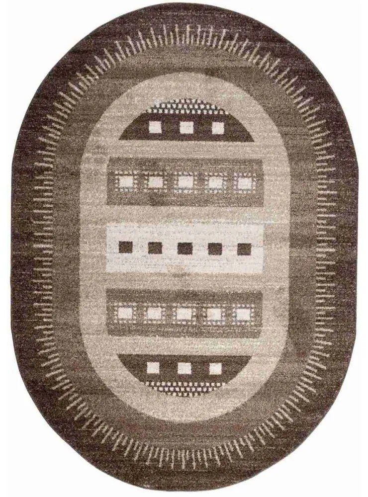 Kusový koberec Mel hnedý ovál, Velikosti 120x170cm