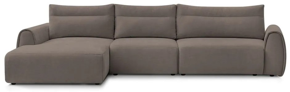 Hnedá rohová pohovka Aden – Bobochic Paris