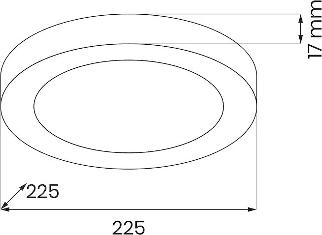 Stropné LED svietidlo Evora Round, 1x LED 18w, 3000-6000k, 3CCT, w