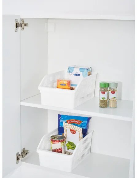 Orion Organizér, košík do chladničky aj police – ADEL, biely, 30 x 20 x 13 cm