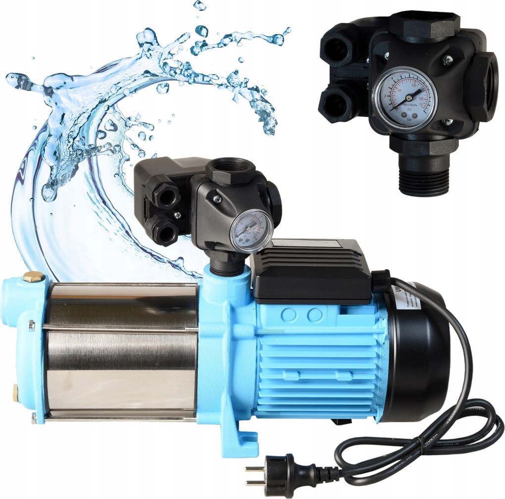 Čerpadlo S Príslušenstvom na vodu Max-h 1300 W Hydrofor Inox 5520 l/h Účinné