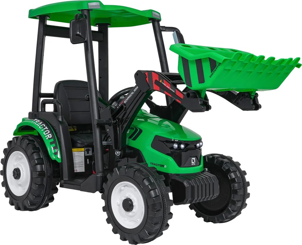 Ramiz MEGA Traktor D68 s prívesom zelený