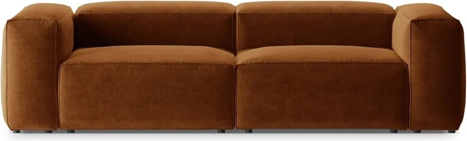 Pohovka v tehlovej farbe 264 cm Bergamo – Cosmopolitan Design