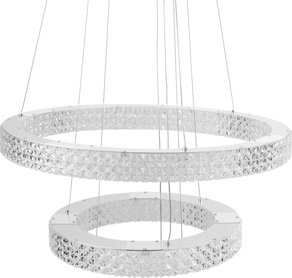 Toolight Toolight, LED stropné svietidlo 60cm, 64W, 4000K, 5000lm, MS007-CP, chrómová, OSW-09617