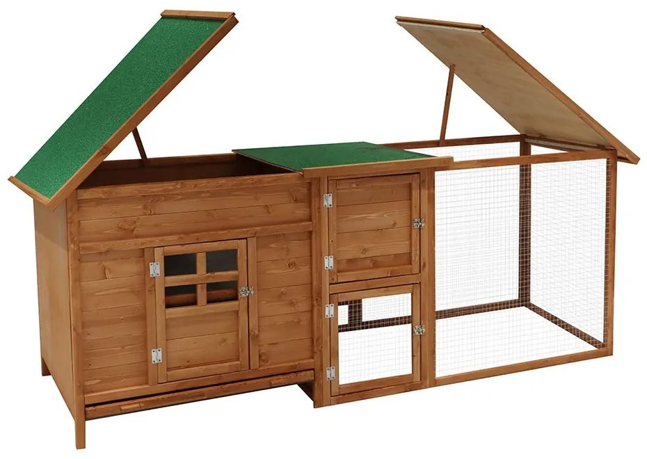 Kurník Avenberg IRIS 215 x 65 x 80 cm hnedý