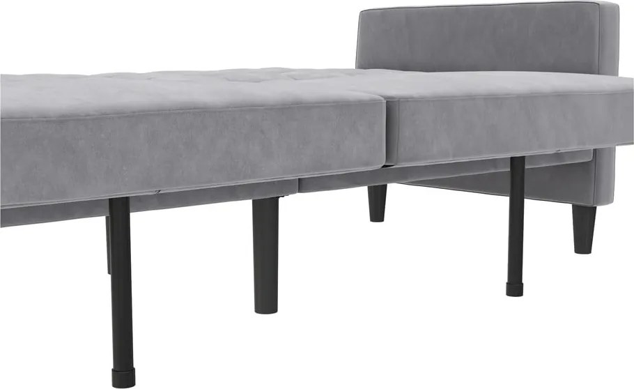 Svetlosivá zamatová pohovka 207 cm Presley – Støraa