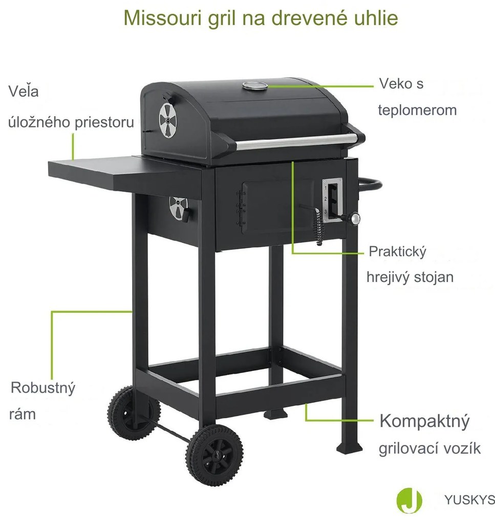 InternetovaZahrada Gril s kolieskami Missouri