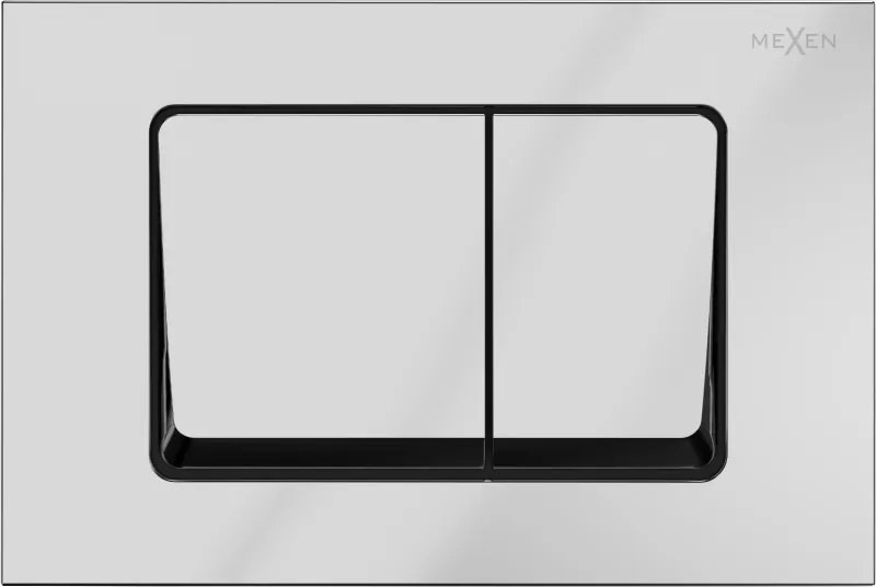 Mexen Fenix 10 XS splachovacie tlačidlo, Lesklá chrómová - 601001