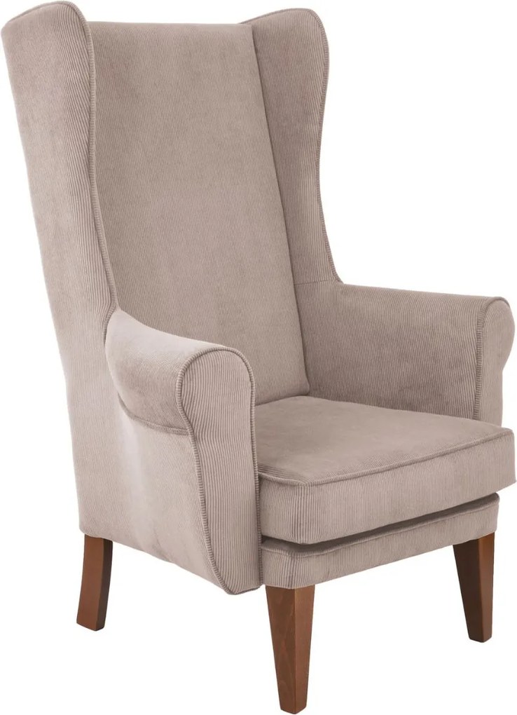 Kreslo "Ušiak" hladké, menčestrové 1-3 dny