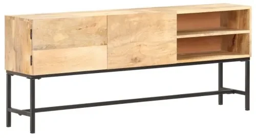 vidaXL Komoda 145x30x60 cm masívne mangovníkové drevo-