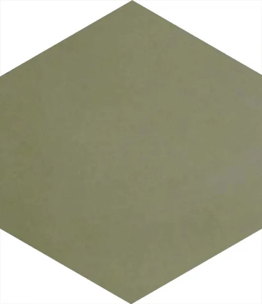 Cementová dlažba Hexa E02 - farba: oliva | Articima