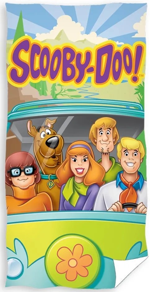 TipTrade Osuška Scooby Doo Na cestách, 70 x 140 cm