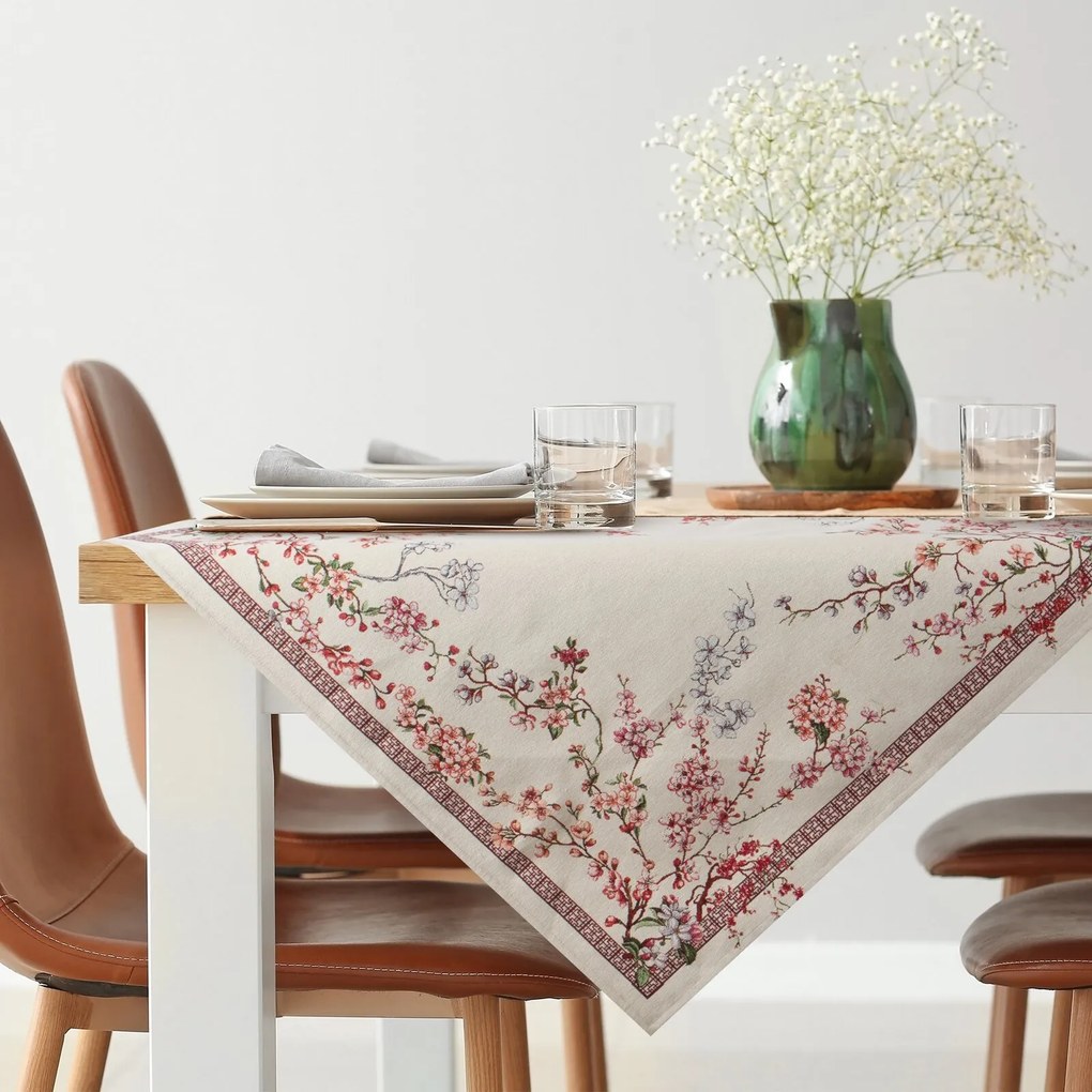 EUROFIRANY OBRUS THAI 100X100 CM VZOROVANÝ
