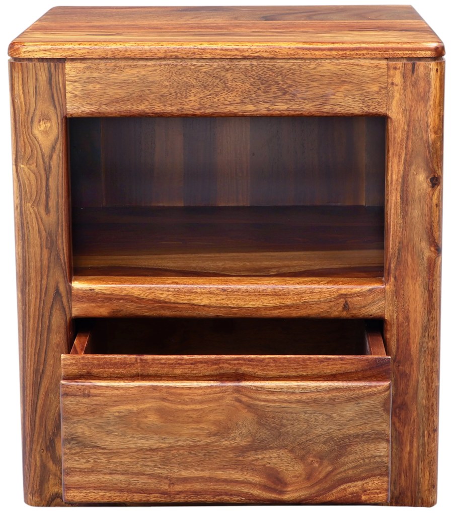 furniture-nabytek.cz - Nočný stolík masív z dreva palisander 45x50x40