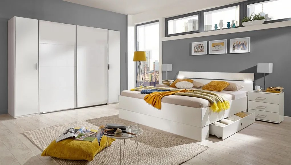 Set vysokých nočných stolíkov (2 ks) Cheep, biele