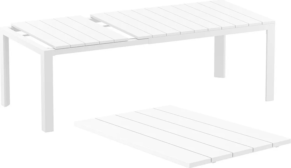 ATLANTIC 140 záhradný rozťahovací stôl white