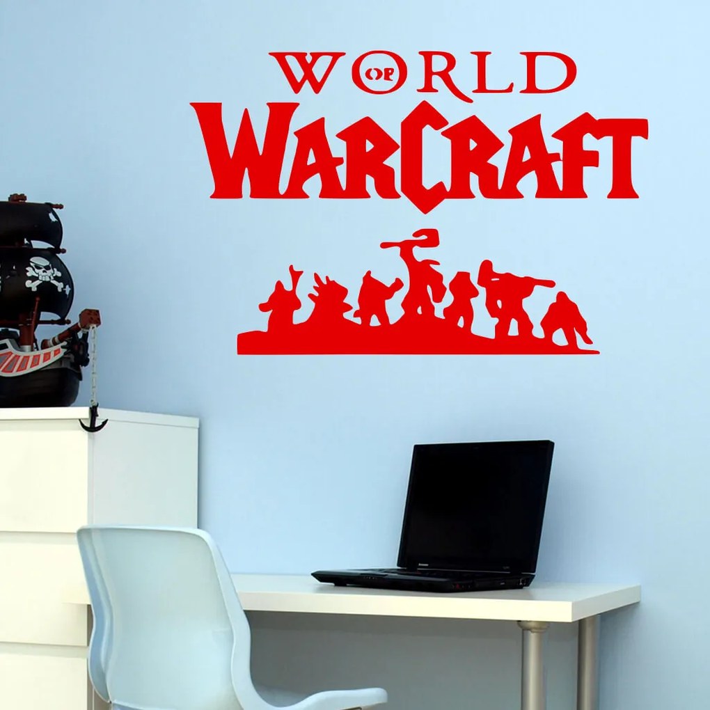 Veselá Stena Samolepka World of Warcraft Farba: zelená, Veľkosť: 100 x 66 cm