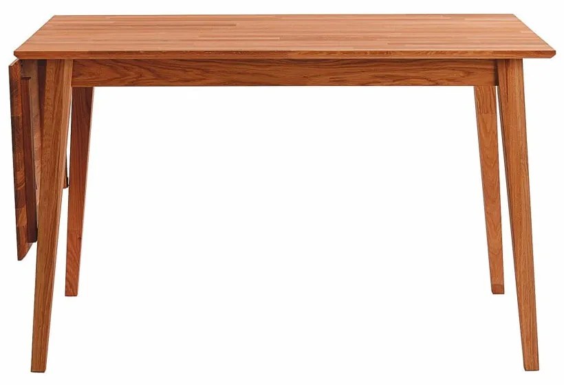 Prírodný sklápací dubový jedálenský stôl Rowico Mimi, 120 x 80 cm