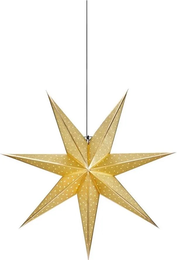 Markslöjd 705791 - Vianočná dekorácia GLITTER 1xE14/25W/230V pr. 45 cm zlatá