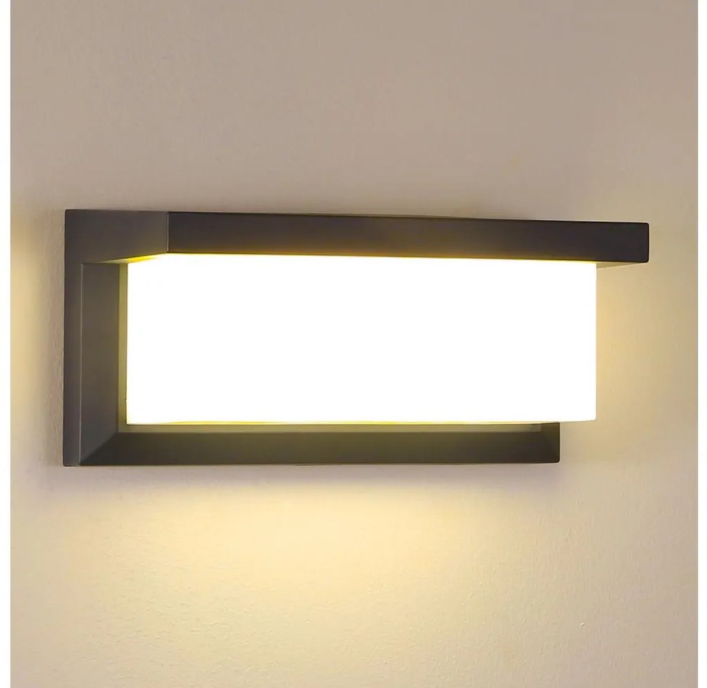 Brilagi - Vonkajšie nástenné svietidlo BRICKY 1xE27/60W/230V antracit IP54 BRI073
