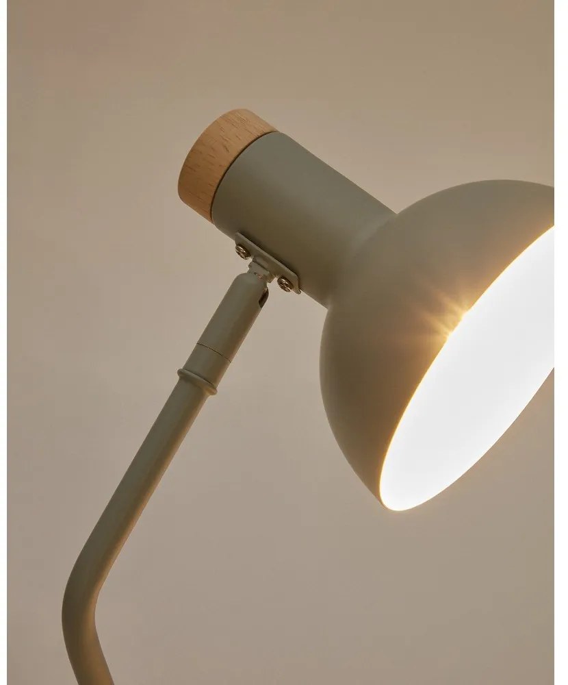 Stolová lampa v mentolovej farbe s kovovým tienidlom (výška 37 cm) Katia – Kave Home