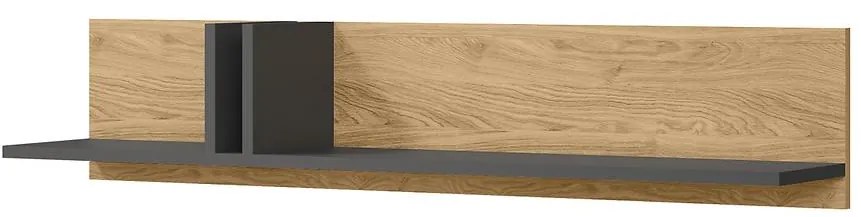 Polička 110 Alsy 15 Olejovaný dub/Antracit