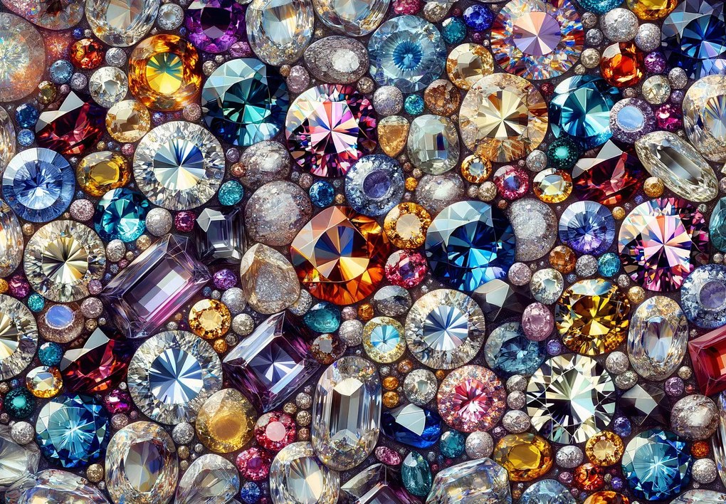 Fototapeta - Farebné diamanty (147x102 cm)