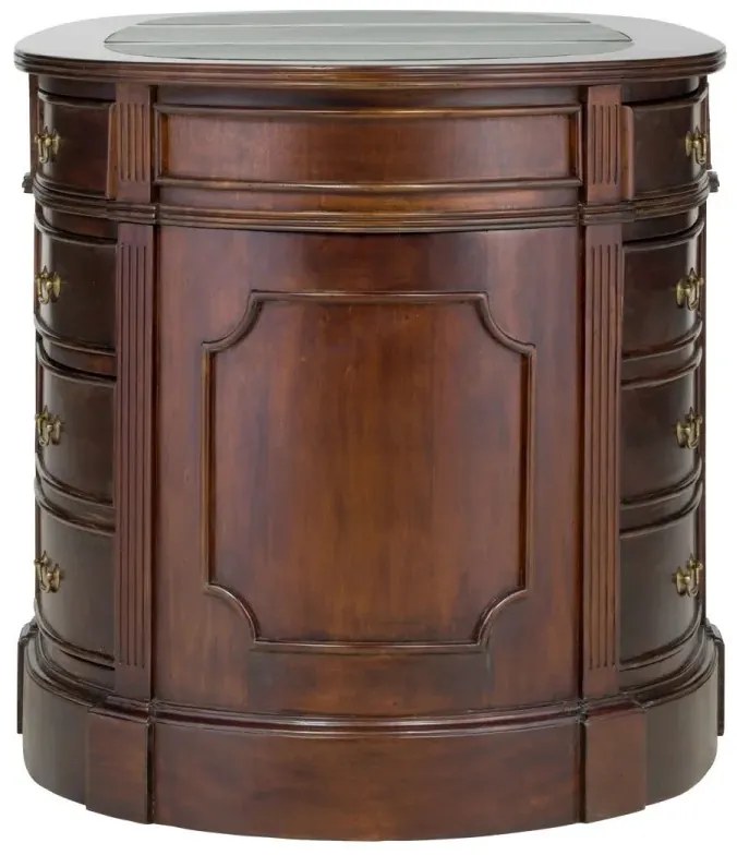 furniture-nabytek.cz - Masívny písací stôl Cambridge II z mahagónu, lakovaný, hnedý – 180×76×80 cm